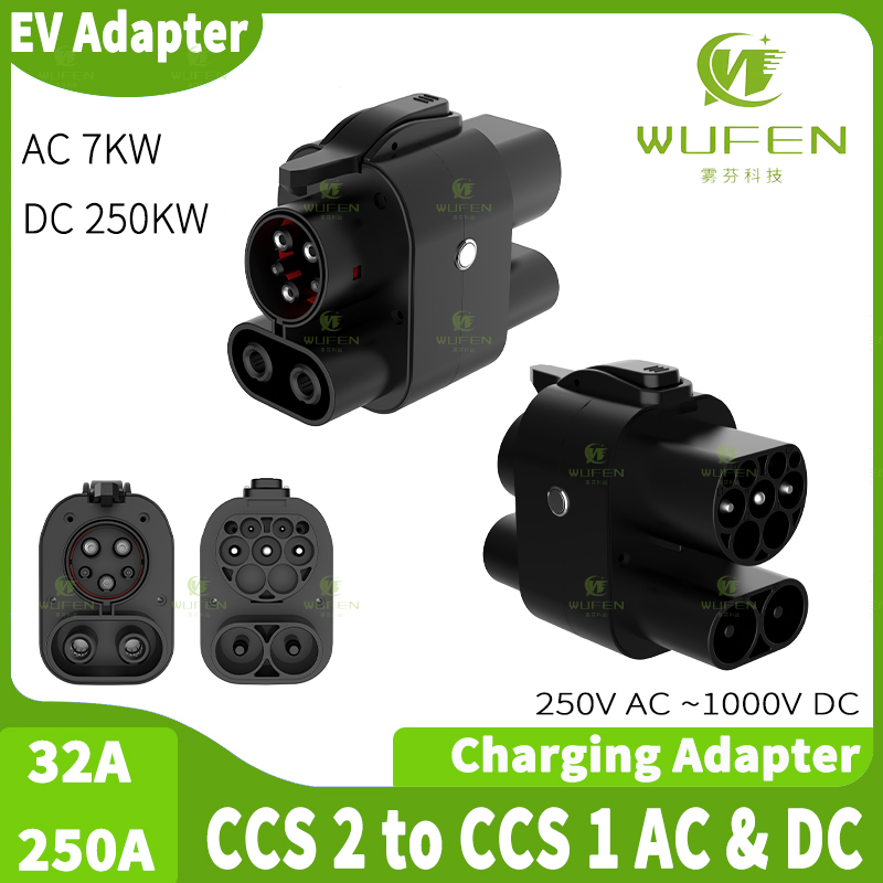 WUFEN AC & DC CCS2 To CCS1 DC  - огляд і ціна Ccs2 To Ccs1 Fast Charge Adapter 250Kw