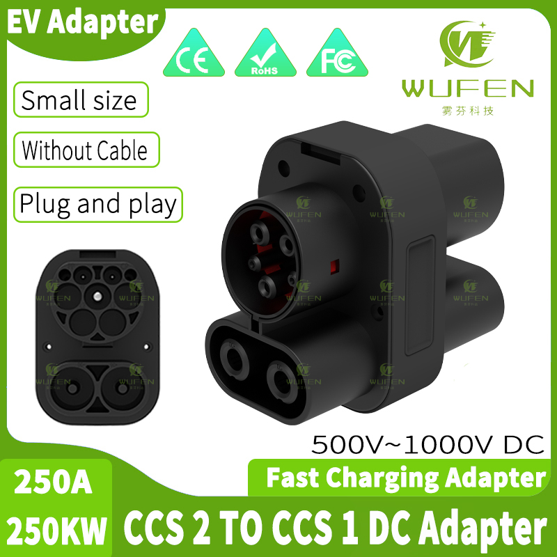 WUFEN AC & DC CCS2 To CCS1 DC  - огляд і ціна Ccs2 To Ccs1 Fast Charge Adapter 250Kw