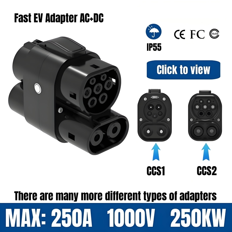 EV Charging Adapter 250A 250KW - огляд і ціна Ccs2 To Ccs1 Fast Charge Adapter 250Kw