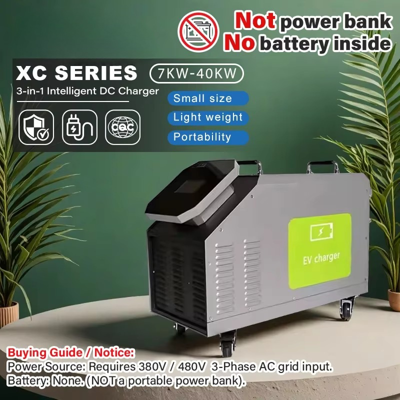 480V 3 Phase AC Power Input 7k - огляд і ціна Portable Dc Fast Charger 20Kw Ccs2