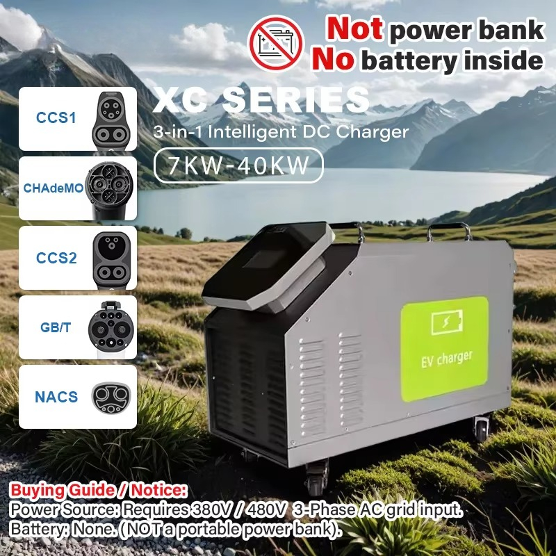 480V 3 Phase AC Power Input 7k - огляд і ціна Portable Dc Fast Charger 20Kw Ccs2